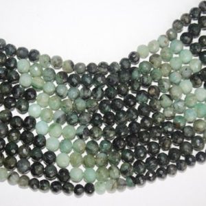 Shop Emerald Round Beads! Emerald Round, Natural Green Emerald Faceted Round Beads, 8 mm Emerald Beads, Rare Emerald Beads, Faceted Emerald Gemstone Beads Strand | Natural genuine round Emerald beads for beading and jewelry making.  #jewelry #beads #beadedjewelry #diyjewelry #jewelrymaking #beadstore #beading #affiliate #ad