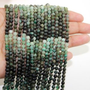 Shop Emerald Round Beads! Emerald Shaded Smooth Round Ball, 13 " Strand,4-5 mm,AAA Quality Natural Green Emerald Shaded Smooth Round Beads,Emerald Round Shape Beads | Natural genuine round Emerald beads for beading and jewelry making.  #jewelry #beads #beadedjewelry #diyjewelry #jewelrymaking #beadstore #beading #affiliate #ad