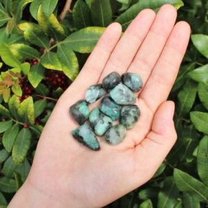 Shop Tumbled Crystals & Pocket Stones! Emerald Tumbled Stones: Choose How Many Pieces (Premium Quality 'A' Grade) | Natural genuine stones & crystals in various shapes & sizes. Buy raw cut, tumbled, or polished gemstones for making jewelry or crystal healing energy vibration raising reiki stones. #crystals #gemstones #crystalhealing #crystalsandgemstones #energyhealing #affiliate #ad