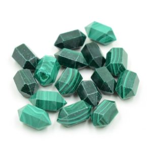 Shop Malachite Points & Wands! MALACHITE Crystal Tower Mini Double Terminated Faceted Point Pencil | 6×12 mm Wholesale Price Gemstone | Matched Pair Pointer For Earring | Natural genuine stones & crystals in various shapes & sizes. Buy raw cut, tumbled, or polished gemstones for making jewelry or crystal healing energy vibration raising reiki stones. #crystals #gemstones #crystalhealing #crystalsandgemstones #energyhealing #affiliate #ad