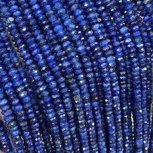 Shop Kyanite Rondelle Beads! Faceted Kyanite Rondelle Beads Stone Round  Beads,Kyanite Beads, Faceted Rondelle Beads,   Kyanite Rondelle 15” 2x3mm 3x4mm | Natural genuine rondelle Kyanite beads for beading and jewelry making.  #jewelry #beads #beadedjewelry #diyjewelry #jewelrymaking #beadstore #beading #affiliate #ad
