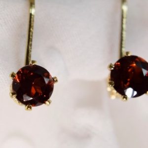 Shop Garnet Earrings! Garnet Earrings, Gold Filled 4mm Genuine Gemstones, Set in Gold Filled Lever Back Earrings | Natural genuine Garnet earrings. Buy crystal jewelry, handmade handcrafted artisan jewelry for women.  Unique handmade gift ideas. #jewelry #beadedearrings #beadedjewelry #gift #shopping #handmadejewelry #fashion #style #product #earrings #affiliate #ad