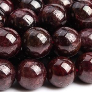 Genuine Natural Garnet Gemstone Beads 7-8MM Wine Red Round AA Quality Loose Beads (100617) | Natural genuine beads Array beads for beading and jewelry making.  #jewelry #beads #beadedjewelry #diyjewelry #jewelrymaking #beadstore #beading #affiliate #ad