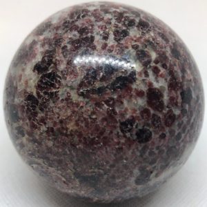 Shop Garnet Shapes! Pyrope Garnet Sphere, Rare Premium Pyrope Garnet Sphere, 820 Grams, 80mm, Inspires love, devotion and commitment. | Natural genuine stones & crystals in various shapes & sizes. Buy raw cut, tumbled, or polished gemstones for making jewelry or crystal healing energy vibration raising reiki stones. #crystals #gemstones #crystalhealing #crystalsandgemstones #energyhealing #affiliate #ad