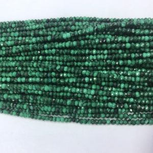 Shop Malachite Rondelle Beads! Genuine Faceted Malachite 2mm – 4mm Rondelle Cut Natural Green Loose Gemstone GradeA Beads 15 inch Jewelry Bracelet Necklace Material Supply | Natural genuine rondelle Malachite beads for beading and jewelry making.  #jewelry #beads #beadedjewelry #diyjewelry #jewelrymaking #beadstore #beading #affiliate #ad