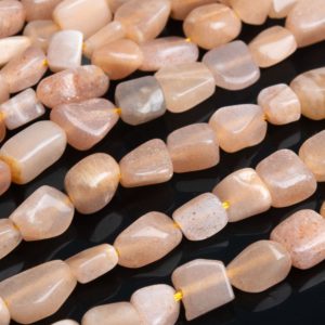 Shop Sunstone Chip & Nugget Beads! Genuine Natural Sunstone Gemstone Beads 7-9MM Orange Pebble Nugget AA Quality Loose Beads (108428) | Natural genuine chip Sunstone beads for beading and jewelry making.  #jewelry #beads #beadedjewelry #diyjewelry #jewelrymaking #beadstore #beading #affiliate #ad