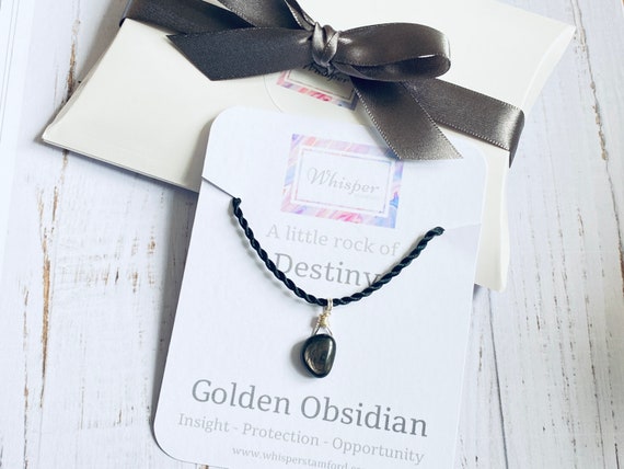 Golden Obsidian - Little Rock Of Destiny - Gemstone Necklace