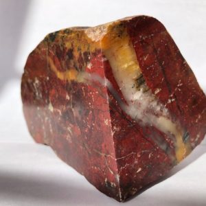 Shop Raw & Rough Red Jasper Stones! Gorgeous Two Faced Polished Red Brecciated Jasper with Quartz & Pyrith  Free Form Display Root Chakra Reiki Crystal | Natural genuine stones & crystals in various shapes & sizes. Buy raw cut, tumbled, or polished gemstones for making jewelry or crystal healing energy vibration raising reiki stones. #crystals #gemstones #crystalhealing #crystalsandgemstones #energyhealing #affiliate #ad