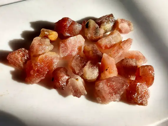 Great Quality Sunstone Raw Lot 155ct Untreated Natural Sunstone Gemstone 23pcs Lot Crystal Gemstone Rough Loose Sunstone March Birthstone