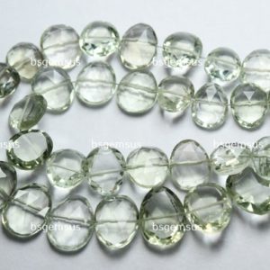Shop Green Amethyst Beads! 7 Inches Strand,Super Finest,Natural Green Amethyst Faceted Fancy Shape Beads,Size 10-13mm | Natural genuine faceted Green Amethyst beads for beading and jewelry making.  #jewelry #beads #beadedjewelry #diyjewelry #jewelrymaking #beadstore #beading #affiliate #ad