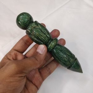 Green jade wand, Healing wand, Divination wand, Spiritual wand, Mediation wand, Stone Angel wand, Crystal massage wand, Reiki Healing wand | Natural genuine stones & crystals in various shapes & sizes. Buy raw cut, tumbled, or polished gemstones for making jewelry or crystal healing energy vibration raising reiki stones. #crystals #gemstones #crystalhealing #crystalsandgemstones #energyhealing #affiliate #ad