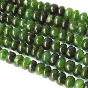 Serpentine Smooth Roundel Bead/8Inches Strand/Wholesaler/Supplies/100%Natural/PME-B6 | Natural genuine rondelle Serpentine beads for beading and jewelry making.  #jewelry #beads #beadedjewelry #diyjewelry #jewelrymaking #beadstore #beading #affiliate #ad