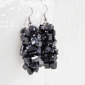 Shop Hematite Earrings! Grounding Stone hematite earrings Positivity Healing Yoga Gift Meditation Root chakra crystals wear your protection hematite jewelry reiki | Natural genuine Hematite earrings. Buy crystal jewelry, handmade handcrafted artisan jewelry for women.  Unique handmade gift ideas. #jewelry #beadedearrings #beadedjewelry #gift #shopping #handmadejewelry #fashion #style #product #earrings #affiliate #ad
