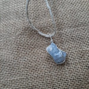 Shop Celestite Necklaces! Handmade Celestite Necklace, Solid .925 Sterling Silver Wire Wrapped Pendant, Oth Style Necklace | Natural genuine Celestite necklaces. Buy crystal jewelry, handmade handcrafted artisan jewelry for women.  Unique handmade gift ideas. #jewelry #beadednecklaces #beadedjewelry #gift #shopping #handmadejewelry #fashion #style #product #necklaces #affiliate #ad