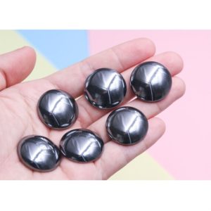 Shop Hematite Cabochons! Hematite Cabochon Natural Gemstone Round Size 25mm For Jewelry Making Rings Earrings Pendant Accessories 1PC | Natural genuine stones & crystals in various shapes & sizes. Buy raw cut, tumbled, or polished gemstones for making jewelry or crystal healing energy vibration raising reiki stones. #crystals #gemstones #crystalhealing #crystalsandgemstones #energyhealing #affiliate #ad