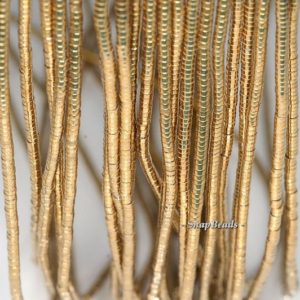 Shop Rondelle Gemstone Beads! 2x1mm Gold Hematite Gemstone Heishi Rondelle Slice 2x1mm Loose Beads 16 inch Full Strand (90185681-838) | Natural genuine rondelle Gemstone beads for beading and jewelry making.  #jewelry #beads #beadedjewelry #diyjewelry #jewelrymaking #beadstore #beading #affiliate #ad
