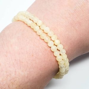 Shop Calcite Bracelets! Honey Calcite Handmade Bracelet | Natural Crystal Beads, Minimalist Style, Custom Sizing, Spiritual or Self-Care Gift | Natural genuine Calcite bracelets. Buy crystal jewelry, handmade handcrafted artisan jewelry for women.  Unique handmade gift ideas. #jewelry #beadedbracelets #beadedjewelry #gift #shopping #handmadejewelry #fashion #style #product #bracelets #affiliate #ad