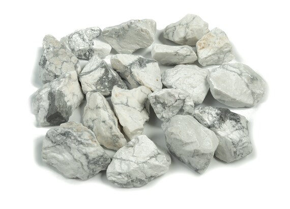 Howlite Raw Gemstone - Raw Magnesite Stone - Natural Gemstone - Loose Gemstone - Ra1007
