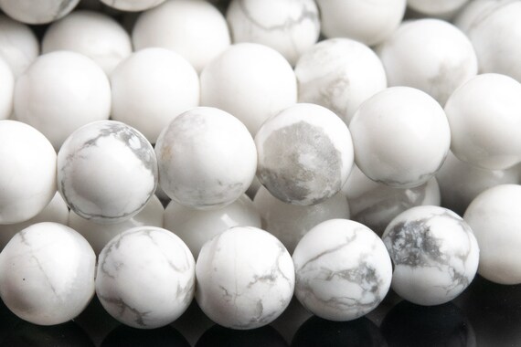 Genuine Natural Howlite Gemstone Beads 4-5mm White Round Aaa Quality Loose Beads (101108)