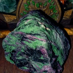 Shop Raw & Rough Ruby Zoisite Stones! Huge Raw Ruby in Zoisite Display Specimen – "Beauty With The Beast" | Natural genuine stones & crystals in various shapes & sizes. Buy raw cut, tumbled, or polished gemstones for making jewelry or crystal healing energy vibration raising reiki stones. #crystals #gemstones #crystalhealing #crystalsandgemstones #energyhealing #affiliate #ad