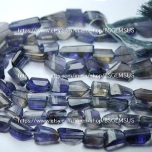 Shop Iolite Chip & Nugget Beads! 8 Inch Strand, Natural Iolite Faceted Fancy Nuggets  Shape Size 8-12mm | Natural genuine chip Iolite beads for beading and jewelry making.  #jewelry #beads #beadedjewelry #diyjewelry #jewelrymaking #beadstore #beading #affiliate #ad