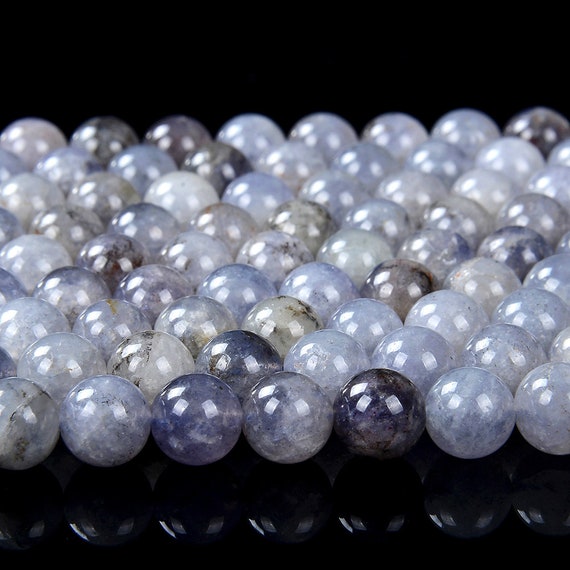 6mm Natural Iolite Lavender Blue Gemstone Grade A Round Loose Beads (d200)