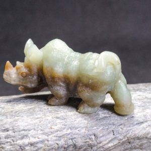 Shop Jade Shapes! Green Jade Carved Animal Statue, rhinoceros Carving, jade Sculpture, jade Rhinoceros Figurine, natural Jade, 66*30*22mm 52g | Natural genuine stones & crystals in various shapes & sizes. Buy raw cut, tumbled, or polished gemstones for making jewelry or crystal healing energy vibration raising reiki stones. #crystals #gemstones #crystalhealing #crystalsandgemstones #energyhealing #affiliate #ad
