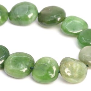 8-10MM Green Jasper Beads Pebble Nugget Grade AA Genuine Natural Gemstone Half Strand Loose Beads 7.5" Bulk Lot Options (108042h-2622) | Natural genuine chip Jasper beads for beading and jewelry making.  #jewelry #beads #beadedjewelry #diyjewelry #jewelrymaking #beadstore #beading #affiliate #ad