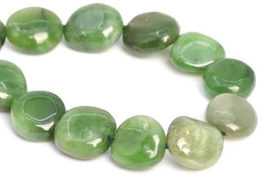 8-10mm Green Jasper Beads Pebble Nugget Grade Aa Genuine Natural Gemstone Half Strand Loose Beads 7.5" Bulk Lot Options (108042h-2622)
