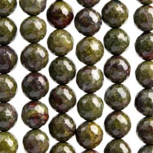 Shop Jasper Faceted Beads! Genuine Natural Jasper Gemstone Beads 10MM Dragon Blood Micro Faceted Round AAA Quality Loose Beads (103647) | Natural genuine faceted Jasper beads for beading and jewelry making.  #jewelry #beads #beadedjewelry #diyjewelry #jewelrymaking #beadstore #beading #affiliate #ad