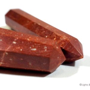 Shop Red Jasper Points & Wands! Jasper Healing Wand – Red | Natural genuine stones & crystals in various shapes & sizes. Buy raw cut, tumbled, or polished gemstones for making jewelry or crystal healing energy vibration raising reiki stones. #crystals #gemstones #crystalhealing #crystalsandgemstones #energyhealing #affiliate #ad