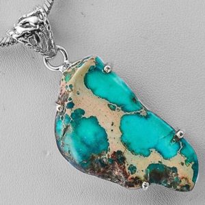 Shop Jasper Jewelry! Sale, Sea Sediment Jasper Necklace, One of a Kind, 925 Silver, Organza Cord or 18" 925 Silver Chain | Natural genuine Jasper jewelry. Buy crystal jewelry, handmade handcrafted artisan jewelry for women.  Unique handmade gift ideas. #jewelry #beadedjewelry #beadedjewelry #gift #shopping #handmadejewelry #fashion #style #product #jewelry #affiliate #ad