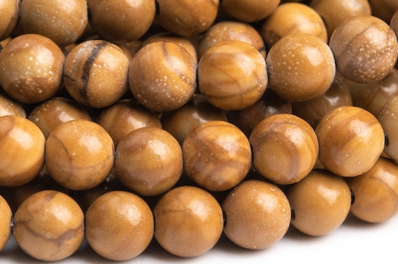 Genuine Natural Wood Skin Jasper Gemstone Beads 4mm Brown Round Aaa Quality Loose Beads (101152)
