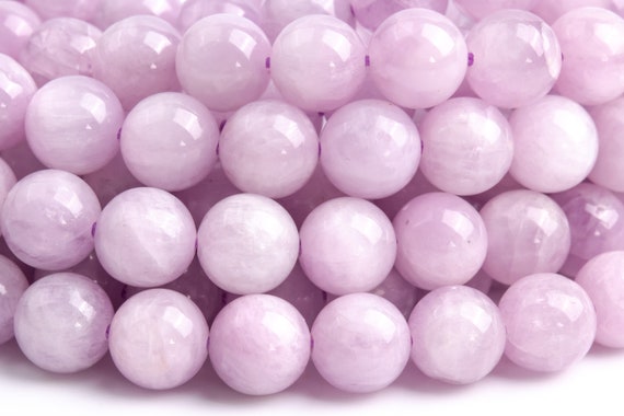 Genuine Natural Kunzite Gemstone Beads 8-9mm Purple Pink Round Aaa Quality Loose Beads (118349)