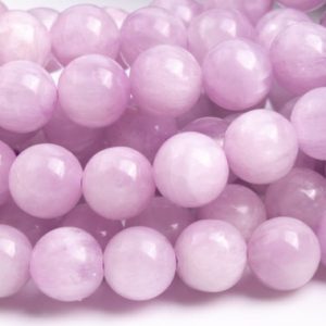 Shop Kunzite Round Beads! Genuine Natural Kunzite Gemstone Beads 7MM Purple Pink Round AAA Quality Loose Beads (118356) | Natural genuine round Kunzite beads for beading and jewelry making.  #jewelry #beads #beadedjewelry #diyjewelry #jewelrymaking #beadstore #beading #affiliate #ad