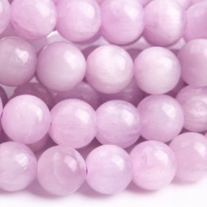 Shop Kunzite Round Beads! Genuine Natural Kunzite Gemstone Beads 7MM Purple Pink Round AA+ Quality Loose Beads (118355) | Natural genuine round Kunzite beads for beading and jewelry making.  #jewelry #beads #beadedjewelry #diyjewelry #jewelrymaking #beadstore #beading #affiliate #ad
