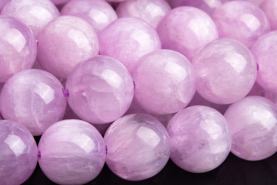 Genuine Natural Kunzite Gemstone Beads 7-8mm Round Aaa Quality Loose Beads (100315)