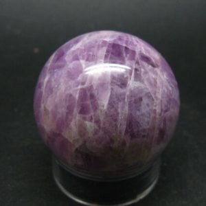 Shop Kunzite Stones & Crystals! Rich Pinkish – Purple  Kunzite Spodumene Sphere Ball From Madagascar – 1.5" | Natural genuine stones & crystals in various shapes & sizes. Buy raw cut, tumbled, or polished gemstones for making jewelry or crystal healing energy vibration raising reiki stones. #crystals #gemstones #crystalhealing #crystalsandgemstones #energyhealing #affiliate #ad