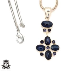 Kyanite Energy Healing Necklace • Crystal Healing Necklace • Minimalist Necklace P7189 | Natural genuine Gemstone pendants. Buy crystal jewelry, handmade handcrafted artisan jewelry for women.  Unique handmade gift ideas. #jewelry #beadedpendants #beadedjewelry #gift #shopping #handmadejewelry #fashion #style #product #pendants #affiliate #ad