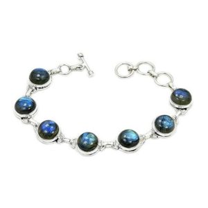 Shop Labradorite Bracelets! Midnight Queen' Labradorite Bracelet, Sterling Silver Bracelet, Adjustable 6.5" – 7.5" | Natural genuine Labradorite bracelets. Buy crystal jewelry, handmade handcrafted artisan jewelry for women.  Unique handmade gift ideas. #jewelry #beadedbracelets #beadedjewelry #gift #shopping #handmadejewelry #fashion #style #product #bracelets #affiliate #ad