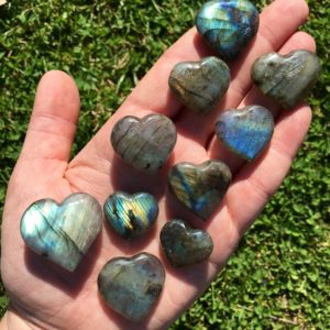 Shop Stone Spheres, Hearts & Other Shapes! labradorite heart (small) – Labradorite stone heart – labradorite heart – Labradorite crystal heart – Healing Crystals and Stones | Natural genuine stones & crystals in various shapes & sizes. Buy raw cut, tumbled, or polished gemstones for making jewelry or crystal healing energy vibration raising reiki stones. #crystals #gemstones #crystalhealing #crystalsandgemstones #energyhealing #affiliate #ad
