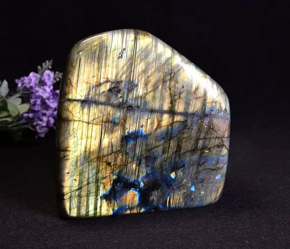 A Gold Light Natural Labradorite,tumbled Labradorite Chunk.chakra And Reiki,healig Crystal 121*50*128mm