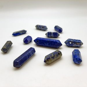 Shop Lapis Lazuli Points & Wands! Lapis Lazuli Crystal, Double Terminated Quartz, Top Drilled Crystal Points, Natural Crystal Wand, Healing Crystals | Natural genuine stones & crystals in various shapes & sizes. Buy raw cut, tumbled, or polished gemstones for making jewelry or crystal healing energy vibration raising reiki stones. #crystals #gemstones #crystalhealing #crystalsandgemstones #energyhealing #affiliate #ad