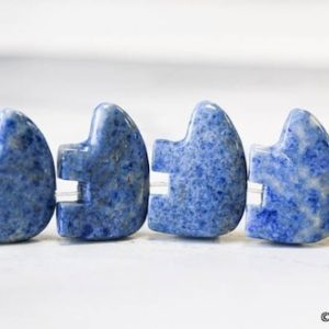 Shop Lapis Lazuli Bead Shapes! XL/ Natural Denim Lapis 25x18mm Zuni Fetish Bear Beads 7.5 inches long, About 10pc Big Size Gemstone Cute Bear For Crafts And Jewelry Making | Natural genuine other-shape Lapis Lazuli beads for beading and jewelry making.  #jewelry #beads #beadedjewelry #diyjewelry #jewelrymaking #beadstore #beading #affiliate #ad