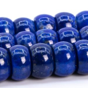 Shop Lapis Lazuli Rondelle Beads! 6x4MM Deep Blue Lapis Lazuli Beads Afghanistan Grade AAA Genuine Natural Gemstone Rondelle Loose Beads 15.5" /7.5"Bulk Lot Options (115196) | Natural genuine rondelle Lapis Lazuli beads for beading and jewelry making.  #jewelry #beads #beadedjewelry #diyjewelry #jewelrymaking #beadstore #beading #affiliate #ad