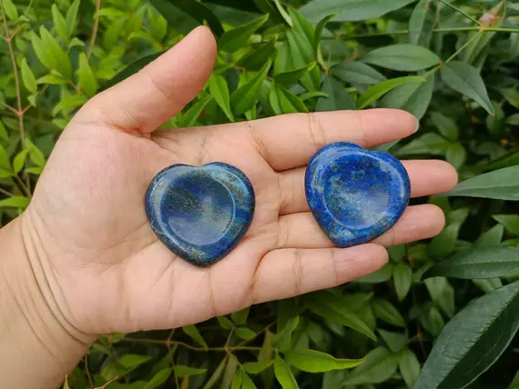 Lapis Lazuli Heart Worry Stone