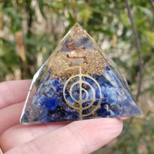 Shop Lapis Lazuli Shapes! Lapis Lazuli  Orgone Orgonite Pyramid – EMF Protection – Altar Table Crystal – Motivation Crystal – Energy Balancing – Gift For Her or Him | Natural genuine stones & crystals in various shapes & sizes. Buy raw cut, tumbled, or polished gemstones for making jewelry or crystal healing energy vibration raising reiki stones. #crystals #gemstones #crystalhealing #crystalsandgemstones #energyhealing #affiliate #ad