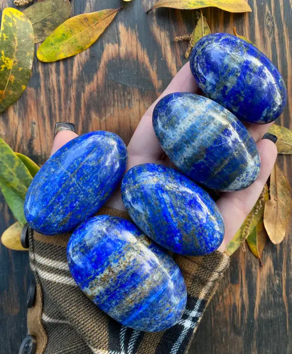 Lapis Lazuli, Lapis, Lapis Lazuli Palm Stone, Qty. 1