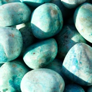 Shop Tumbled Chrysocolla Crystals & Pocket Stones! Large Chrysocolla Tumbled Stone | Large Size | Natural genuine stones & crystals in various shapes & sizes. Buy raw cut, tumbled, or polished gemstones for making jewelry or crystal healing energy vibration raising reiki stones. #crystals #gemstones #crystalhealing #crystalsandgemstones #energyhealing #affiliate #ad