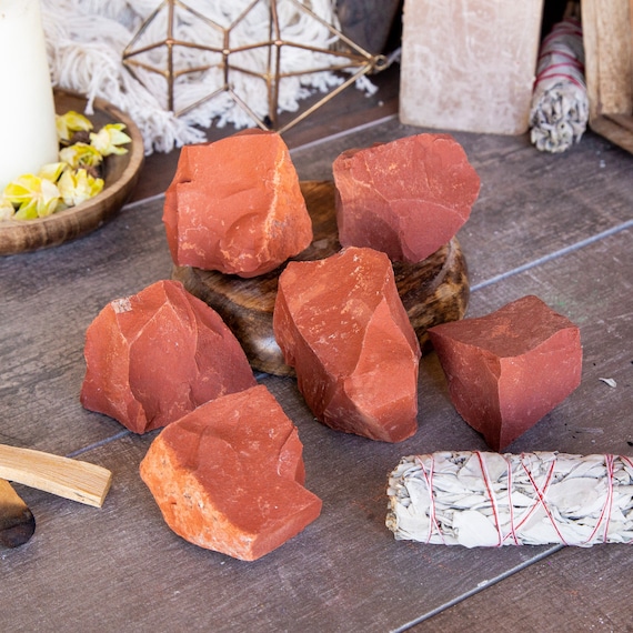 Large Natural Rough Red Jasper Stone - Over 1/2 Pound - Healing Crystals And Stones Raw Crystals And Minerals Chakra Stone